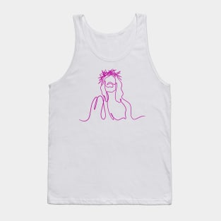 Jesus Line Art Collection Tank Top